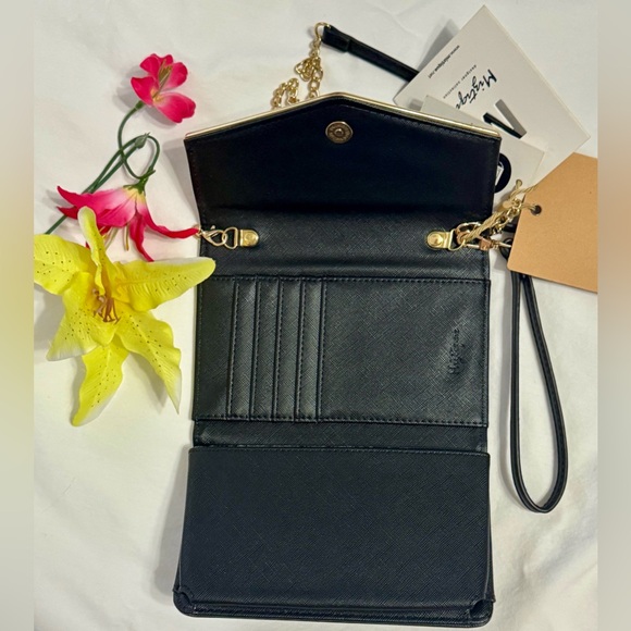 New with tags! Miztique “The Katherine”faux leather crossbody clutch! - Picture 3 of 16